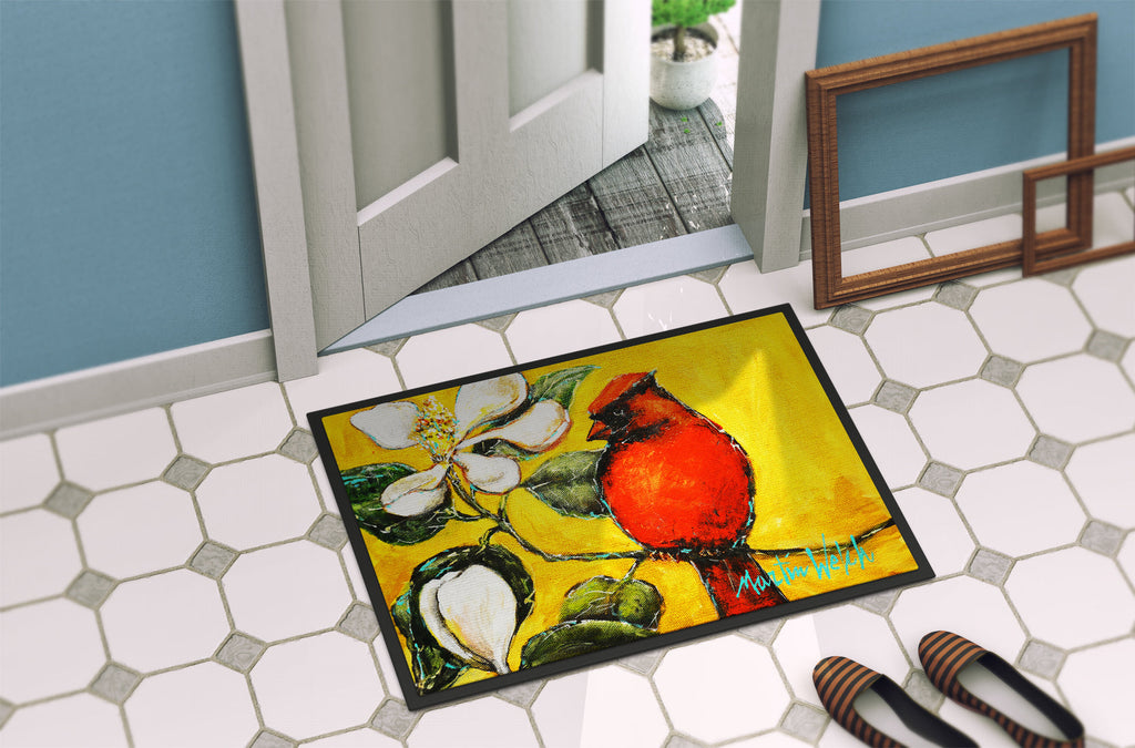 Cardinal Ochre Doormat Indoor Outdoor 24H X 36W Front Door Mat Rugs for Entryway, Non Slip Washable Low Pile,