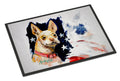 Chevy Boston Terrier Doormat Indoor Outdoor 24H X 36W Front Door Mat Rugs for Entryway, Non Slip Washable Low Pile,