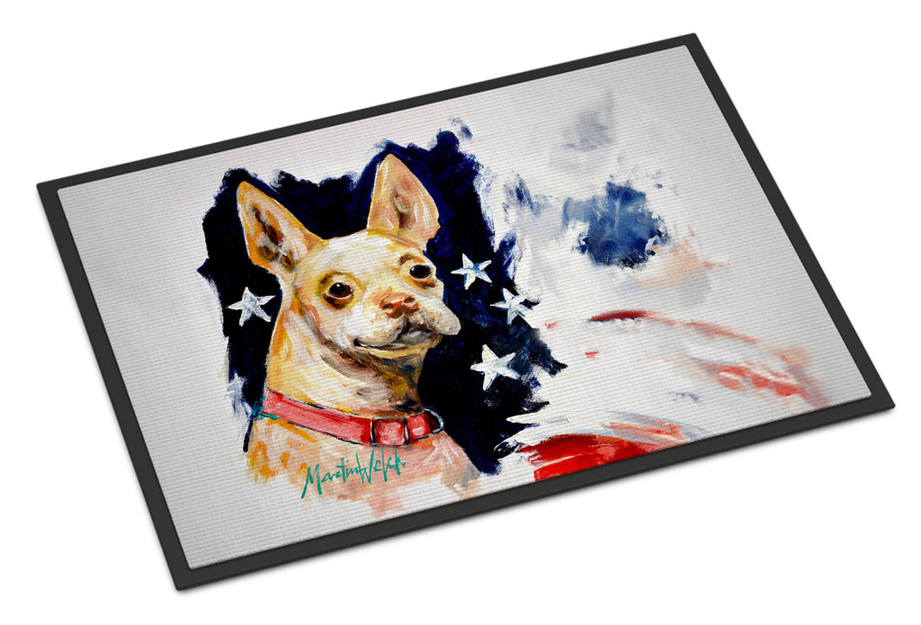 Chevy Boston Terrier Doormat Indoor Outdoor 18H X 27W Front Door Mat Rugs for Entryway, Non Slip Washable
