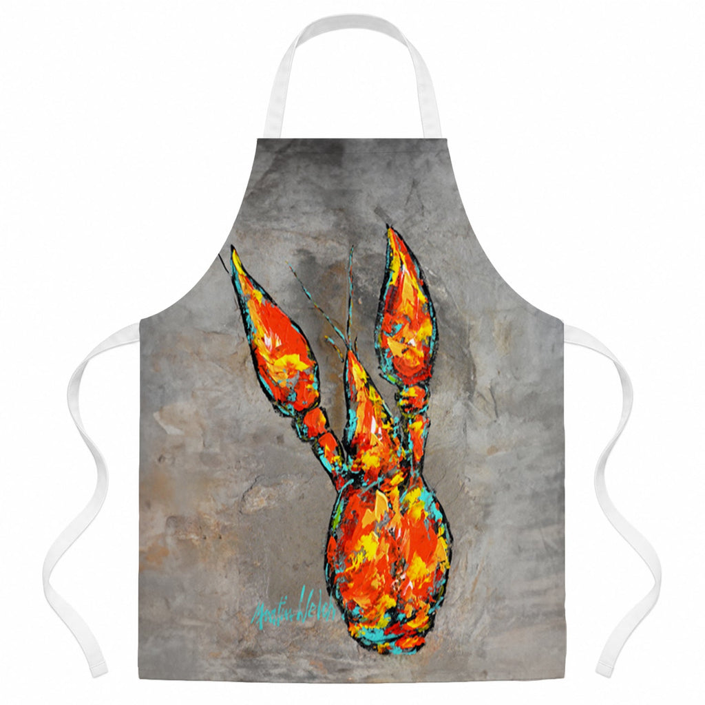 Crawfish From Arabi Apron Cooking Kitchen Server Baking Crafts Gardening for Adult Women Men, Unisex, Large, Multicolor