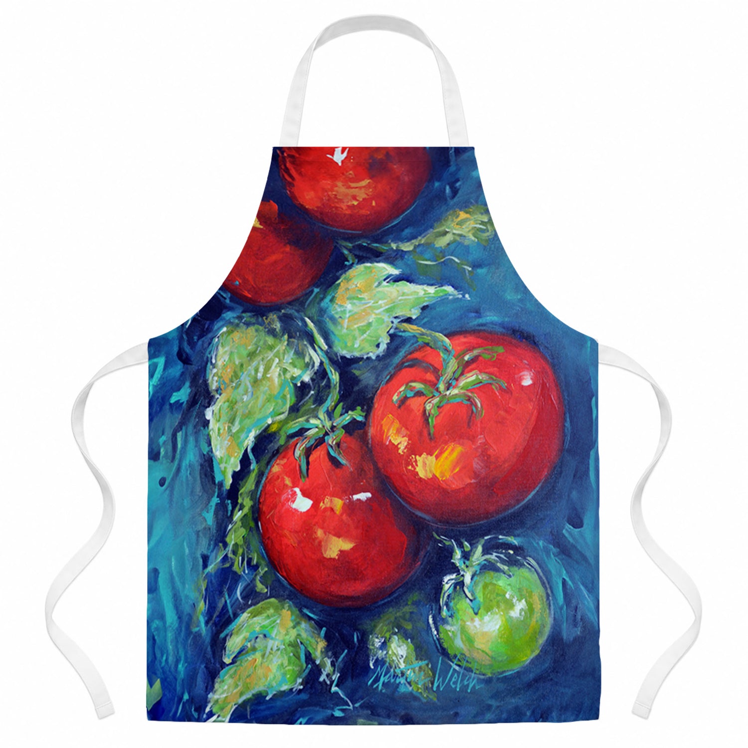 Creole Tomatoes Apron Cooking Kitchen Server Baking Crafts Gardening for Adult Women Men, Unisex, Large, Multicolor