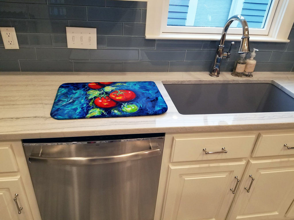 Creole Tomatoes Dish Drying Mat Absorbent Dish Drying Mat Pad for Kitchen Counter Dish Drainer Mat for Countertop, 14 x 21", Multicolor