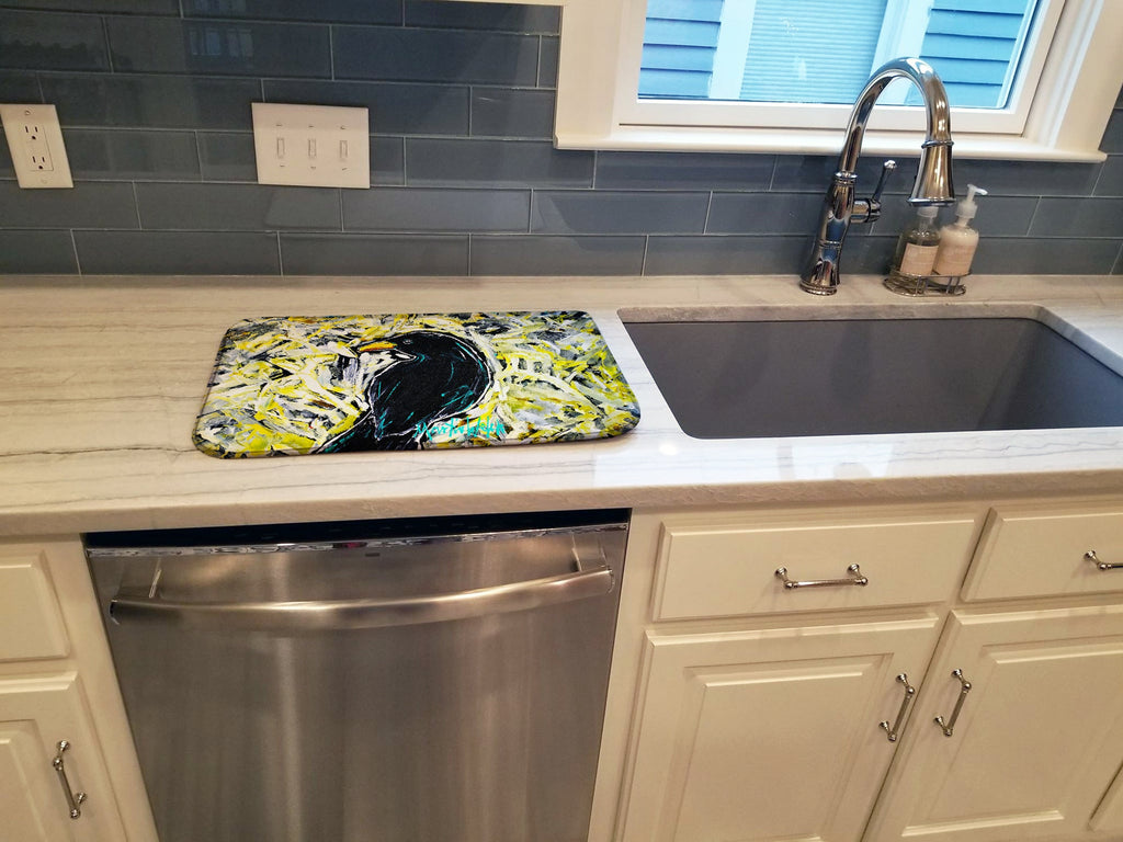 Crow Adam Dish Drying Mat Absorbent Dish Drying Mat Pad for Kitchen Counter Dish Drainer Mat for Countertop, 14 x 21", Multicolor