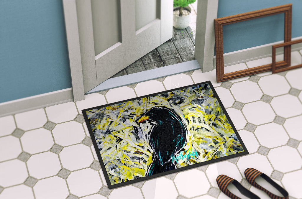 Crow Adam Doormat Indoor Outdoor 18H X 27W Front Door Mat Rugs for Entryway, Non Slip Washable