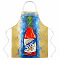 Hot Sauce Crystal Blue Apron Cooking Kitchen Server Baking Crafts Gardening for Adult Women Men, Unisex, Large, Multicolor