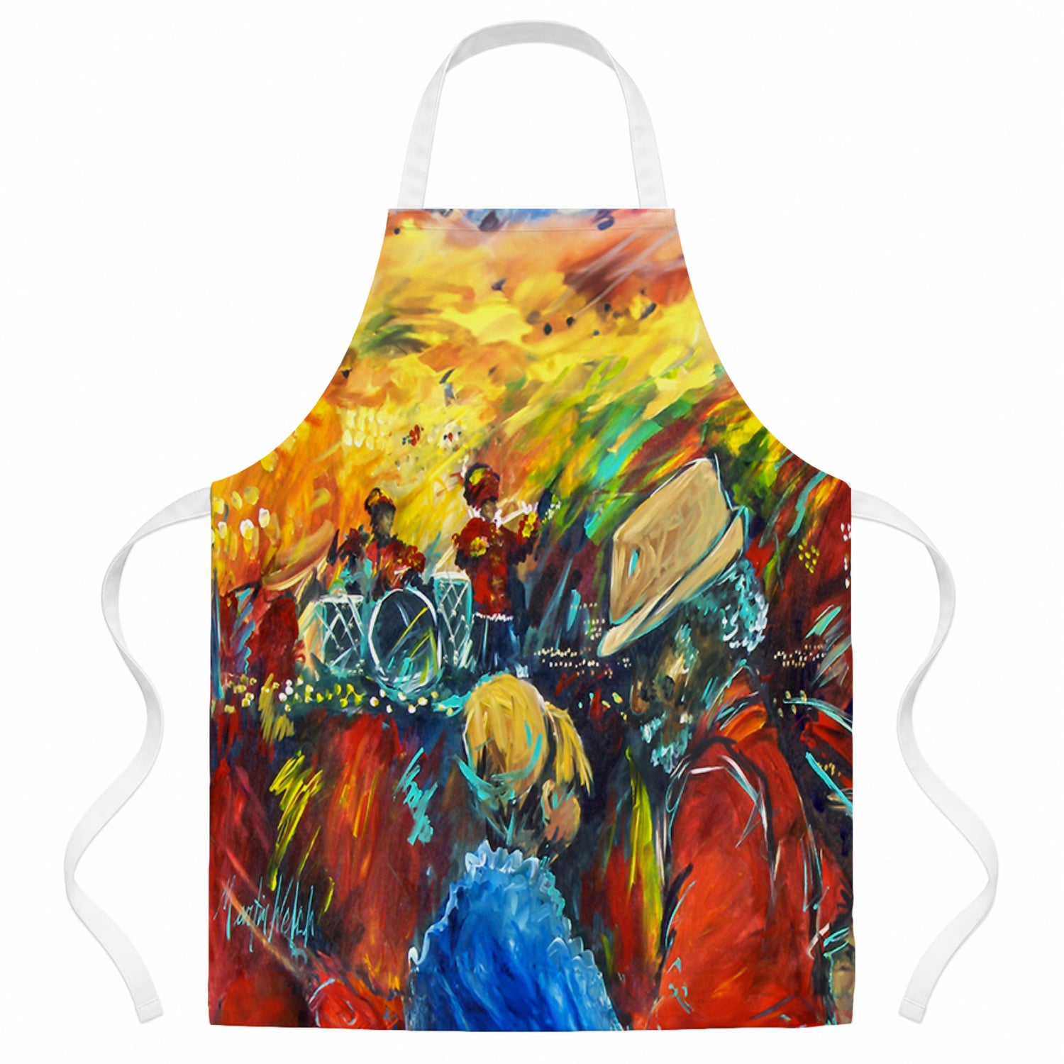 Dance Apron Cooking Kitchen Server Baking Crafts Gardening for Adult Women Men, Unisex, Large, Multicolor