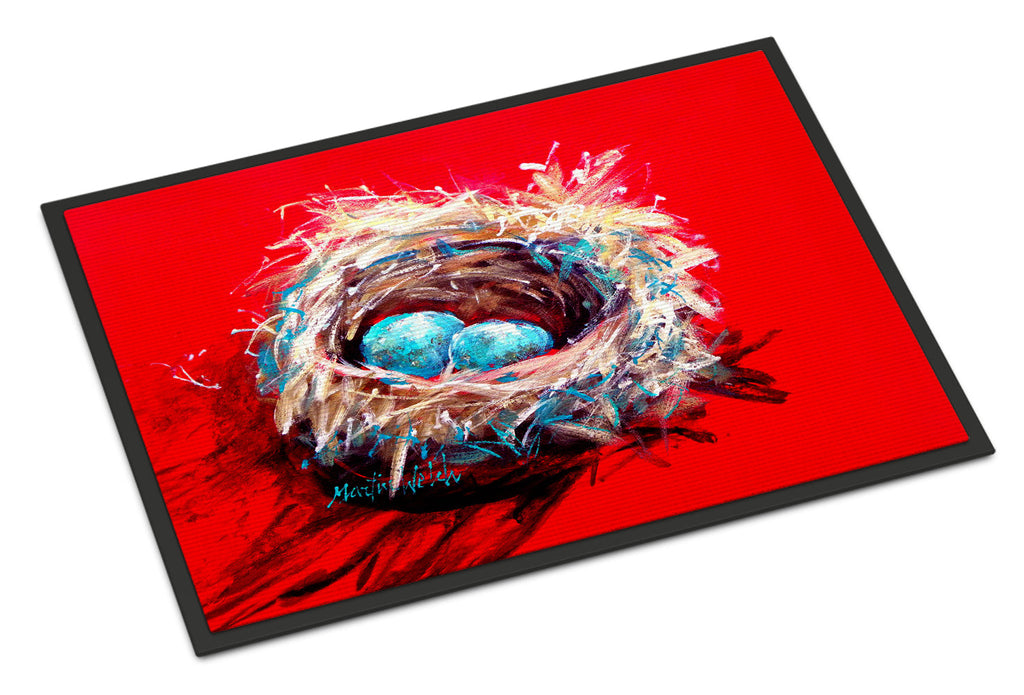Egg-Stra Special Bird Nest Doormat Indoor Outdoor 18H X 27W Front Door Mat Rugs for Entryway, Non Slip Washable