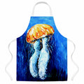 Fanta Sea Jellyfish Apron Cooking Kitchen Server Baking Crafts Gardening for Adult Women Men, Unisex, Large, Multicolor