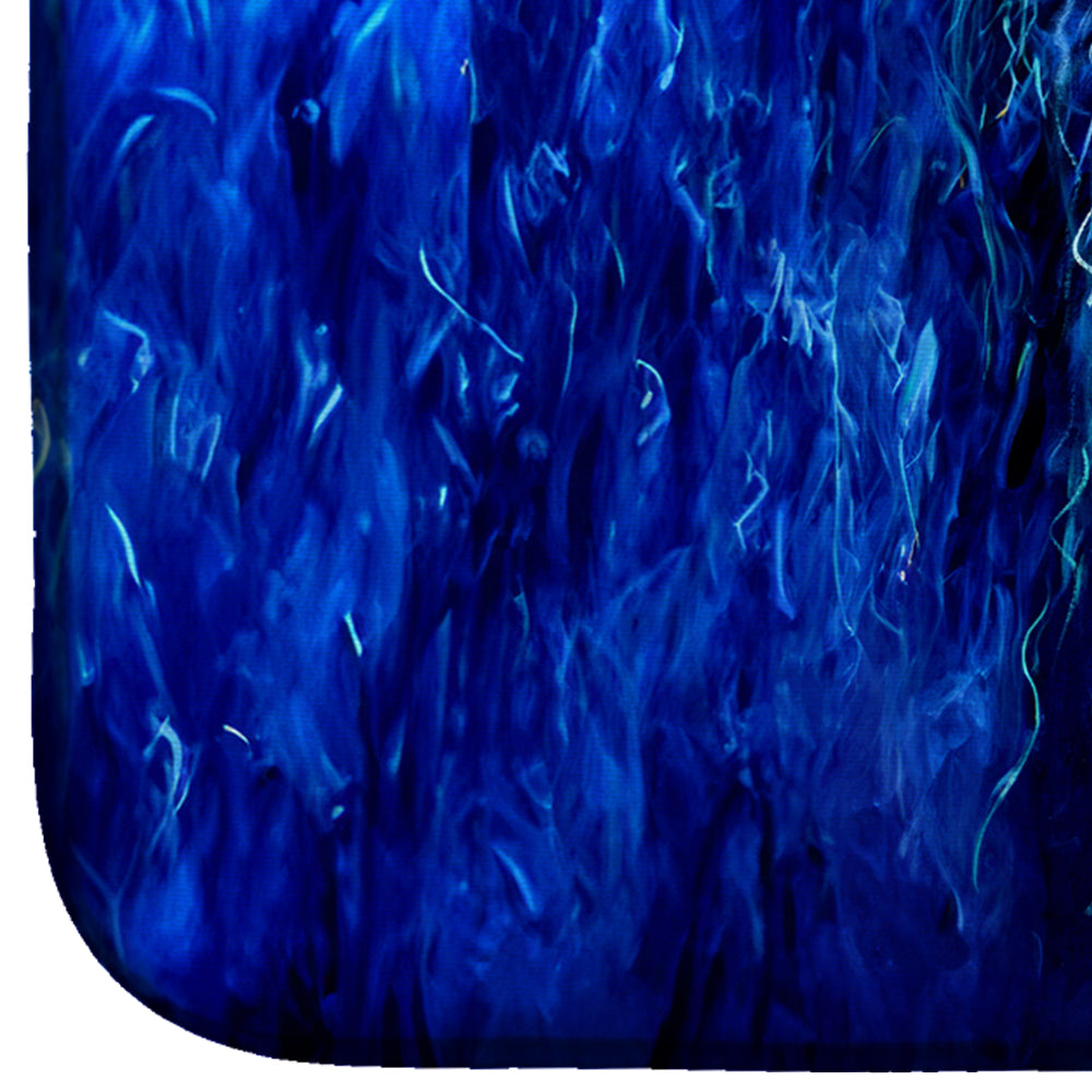Fanta Sea Jellyfish Dish Drying Mat Absorbent Dish Drying Mat Pad for Kitchen Counter Dish Drainer Mat for Countertop, 14 x 21", Multicolor