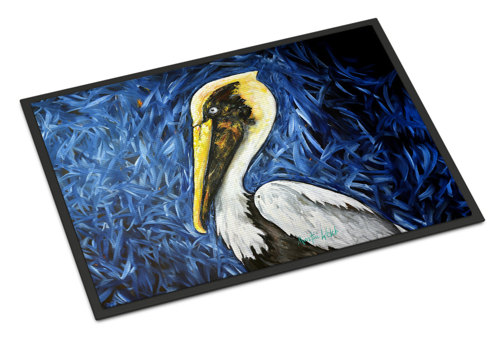 Fierce Pelican Doormat Indoor Outdoor 24H X 36W Front Door Mat Rugs for Entryway, Non Slip Washable Low Pile,