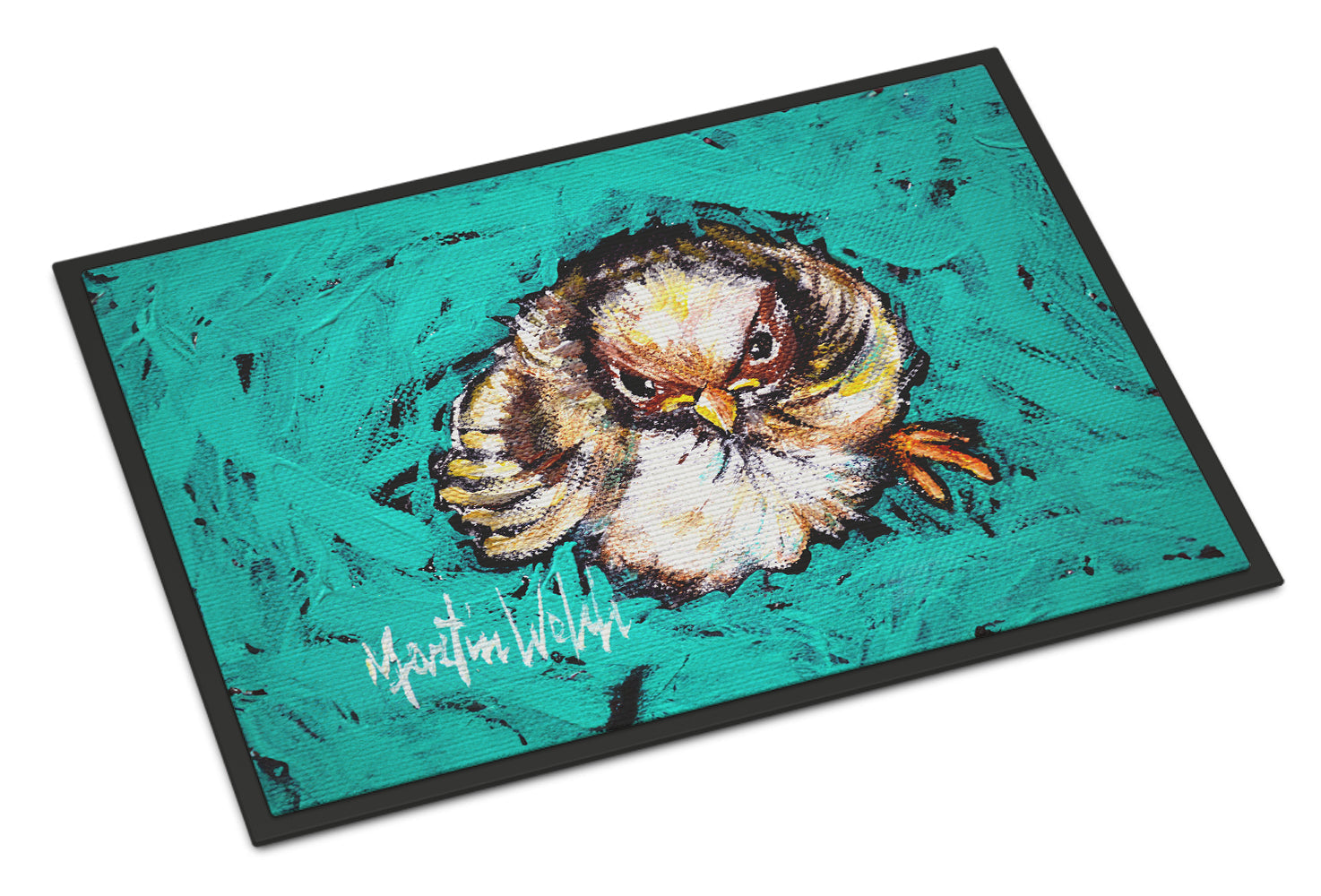 Fiest Chic Bird Doormat Indoor Outdoor 24H X 36W Front Door Mat Rugs for Entryway, Non Slip Washable Low Pile,