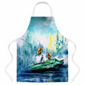 Fishing On The Bayou Apron Cooking Kitchen Server Baking Crafts Gardening for Adult Women Men, Unisex, Large, Multicolor