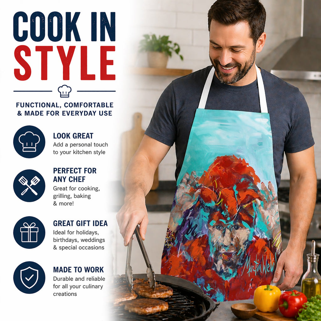 Fortune Teller Apron Cooking Kitchen Server Baking Crafts Gardening for Adult Women Men, Unisex, Large, Multicolor