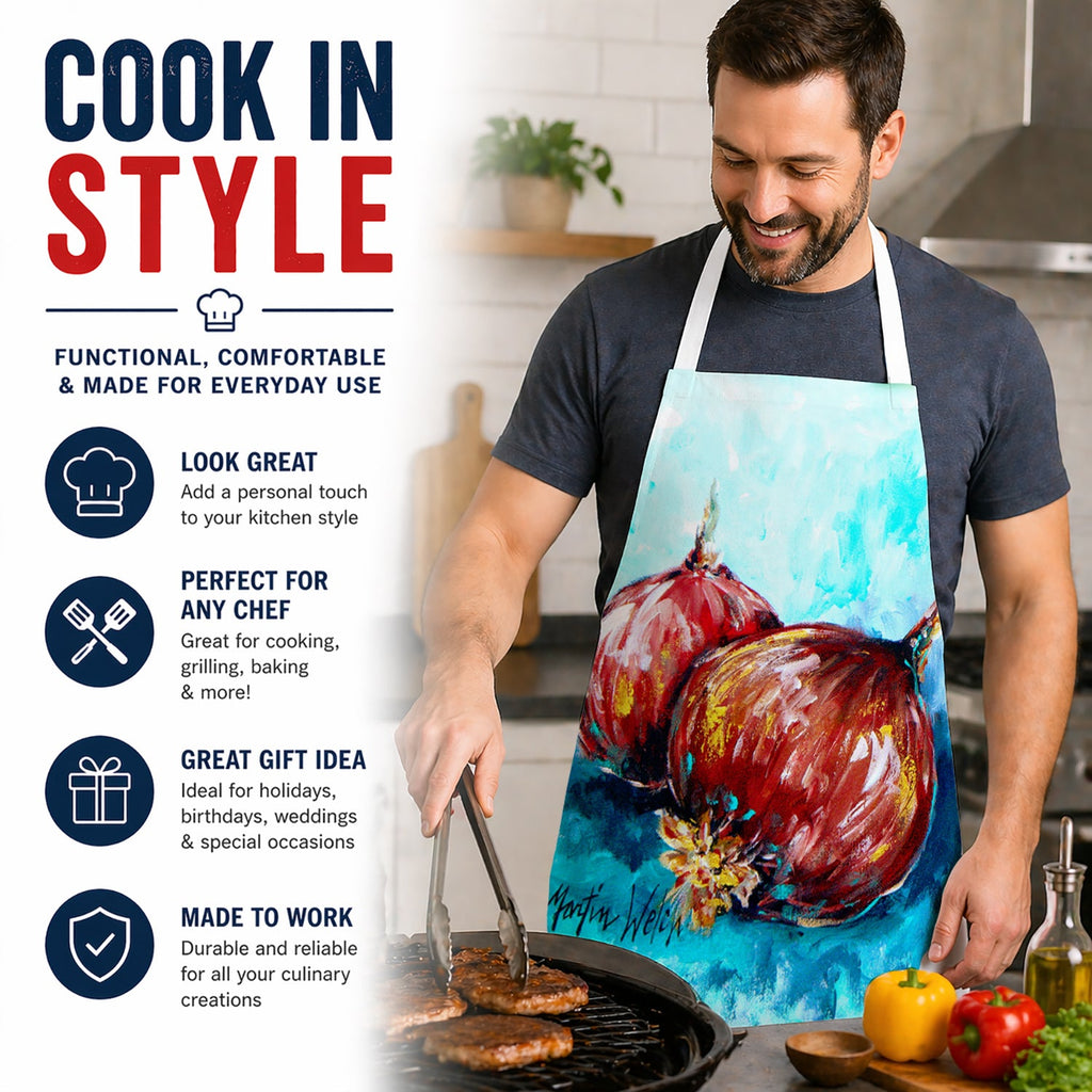 Onion Funions Apron Cooking Kitchen Server Baking Crafts Gardening for Adult Women Men, Unisex, Large, Multicolor