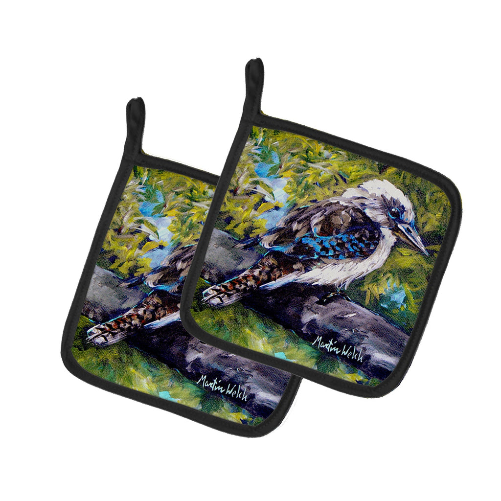 G'Day Mate Bird Pot Holder Set of 2 Heat Resistant Quilted Hot Pads 7.5 x 7.5 Inch, Insulated Kitchen Trivets for Cooking & Baking