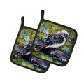 G'Day Mate Bird Pot Holder Set of 2 Heat Resistant Quilted Hot Pads 7.5 x 7.5 Inch, Insulated Kitchen Trivets for Cooking & Baking