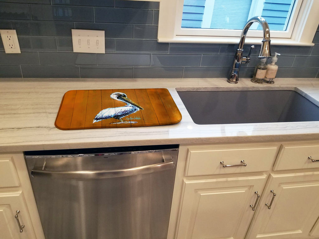 Hangin In Pelican Dish Drying Mat Absorbent Dish Drying Mat Pad for Kitchen Counter Dish Drainer Mat for Countertop, 14 x 21", Multicolor