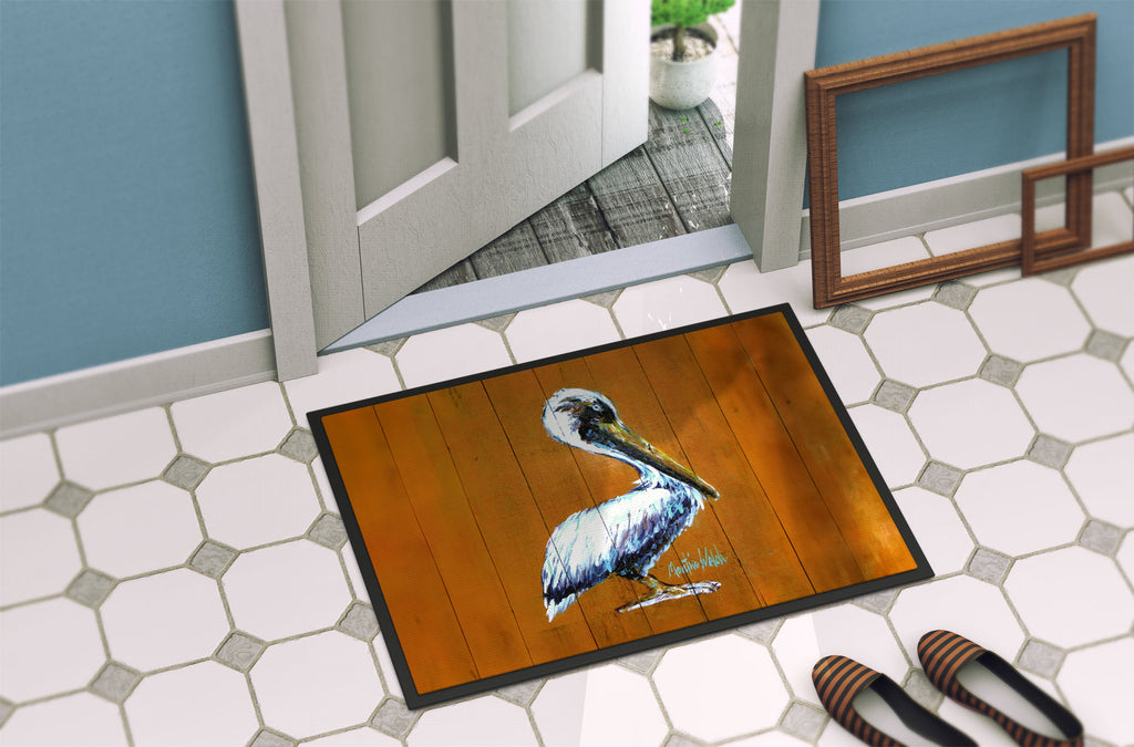 Hangin In Pelican Doormat Indoor Outdoor 24H X 36W Front Door Mat Rugs for Entryway, Non Slip Washable Low Pile,