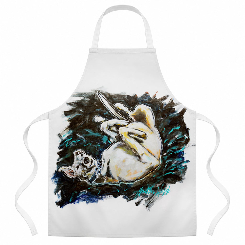 Happy Times Greyhoud Apron Cooking Kitchen Server Baking Crafts Gardening for Adult Women Men, Unisex, Large, Multicolor