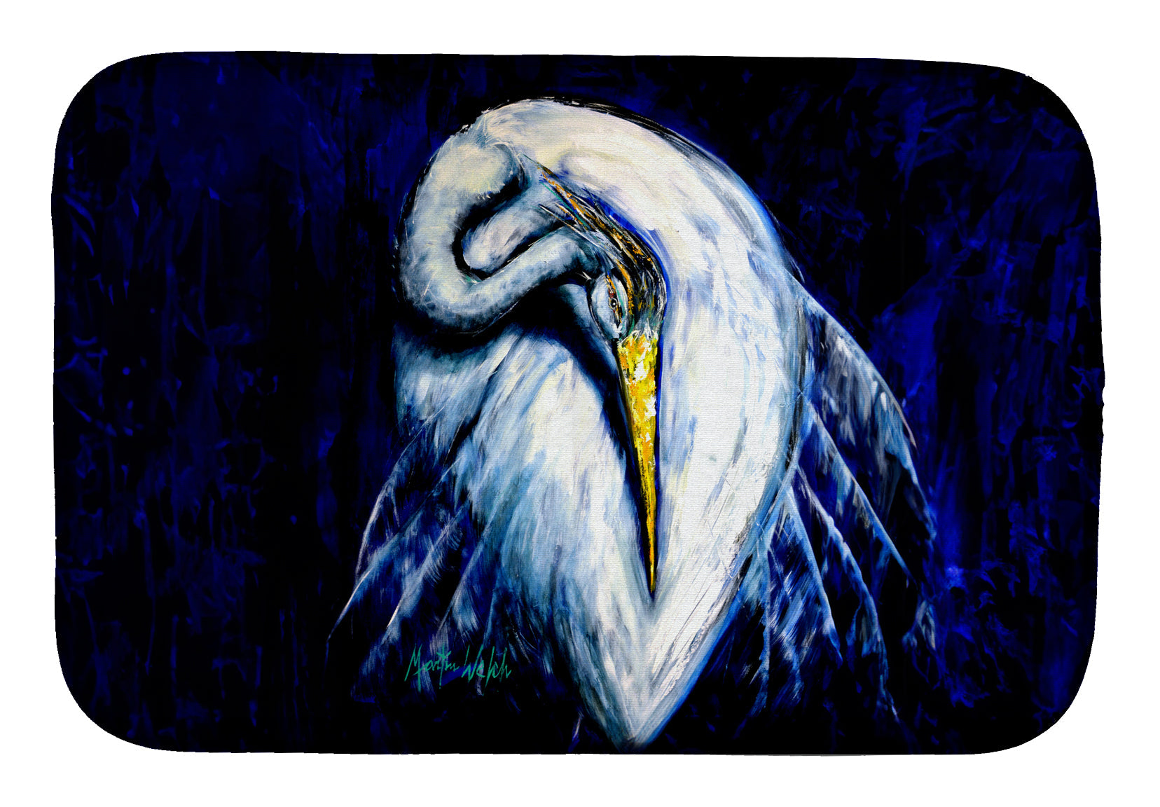 Heron Freshen Up Dish Drying Mat Absorbent Dish Drying Mat Pad for Kitchen Counter Dish Drainer Mat for Countertop, 14 x 21", Multicolor