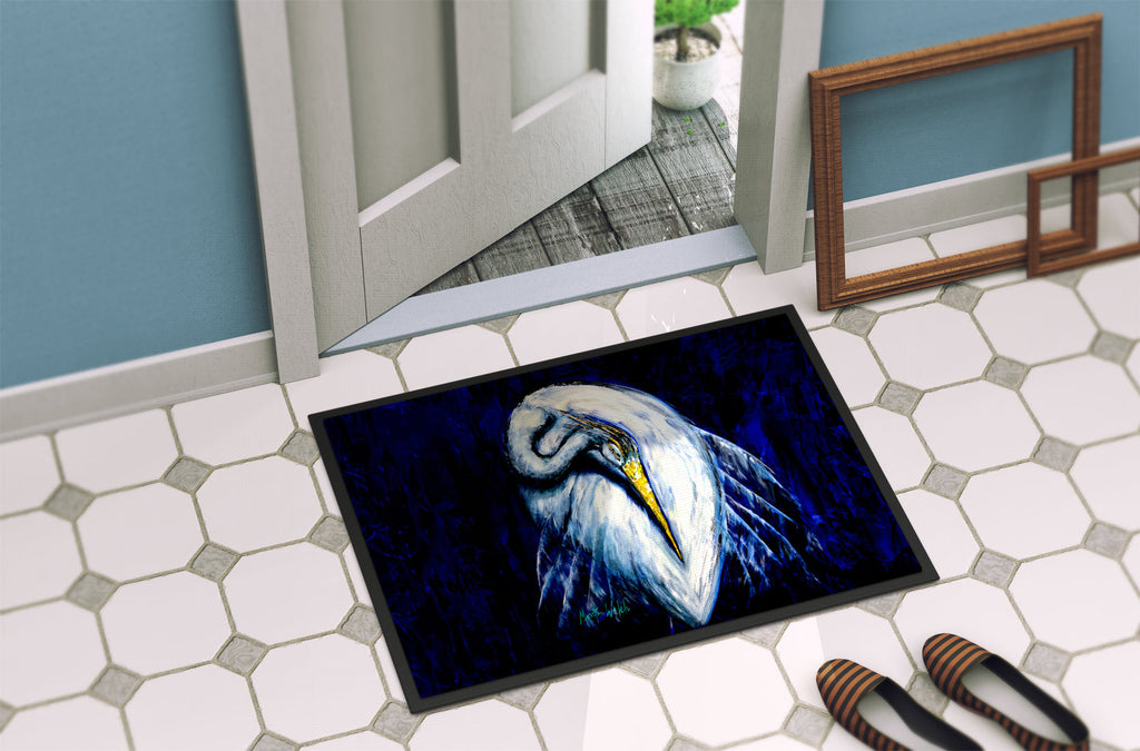 Heron Freshen Up Doormat Indoor Outdoor 24H X 36W Front Door Mat Rugs for Entryway, Non Slip Washable Low Pile,