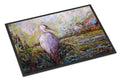 Heron in the Swamp Doormat Indoor Outdoor 24H X 36W Front Door Mat Rugs for Entryway, Non Slip Washable Low Pile,