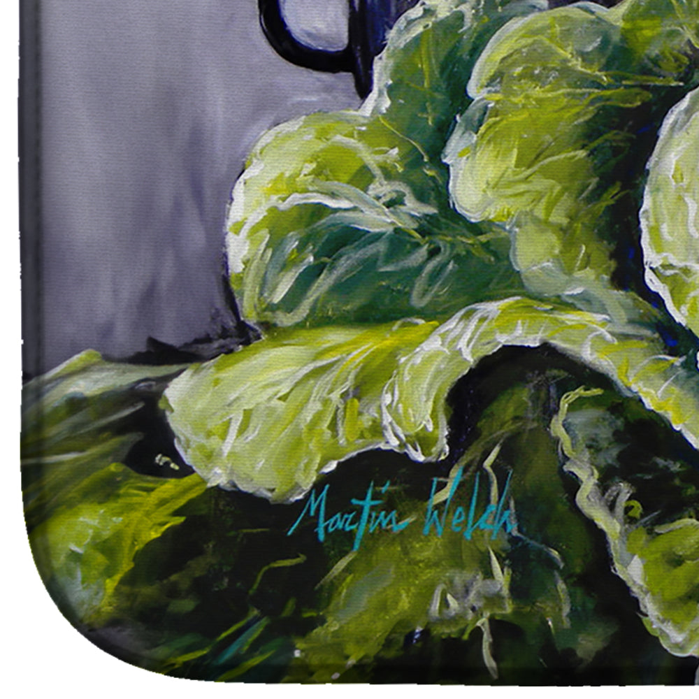 Home Grown In Plaquemines Parish Cabbage Dish Drying Mat Absorbent Dish Drying Mat Pad for Kitchen Counter Dish Drainer Mat for Countertop, 14 x 21", Multicolor