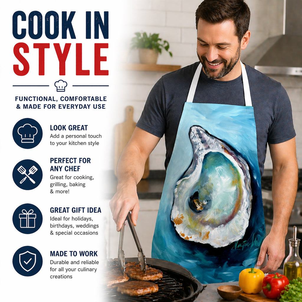 J Mac Oyster Apron Cooking Kitchen Server Baking Crafts Gardening for Adult Women Men, Unisex, Large, Multicolor