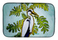 Jungle Fever Heron Dish Drying Mat Absorbent Dish Drying Mat Pad for Kitchen Counter Dish Drainer Mat for Countertop, 14 x 21", Multicolor