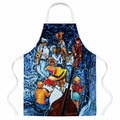 Kinda Jazzy Apron Cooking Kitchen Server Baking Crafts Gardening for Adult Women Men, Unisex, Large, Multicolor
