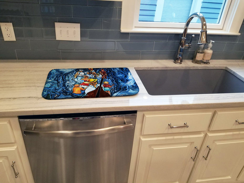 Kinda Jazzy Dish Drying Mat Absorbent Dish Drying Mat Pad for Kitchen Counter Dish Drainer Mat for Countertop, 14 x 21", Multicolor