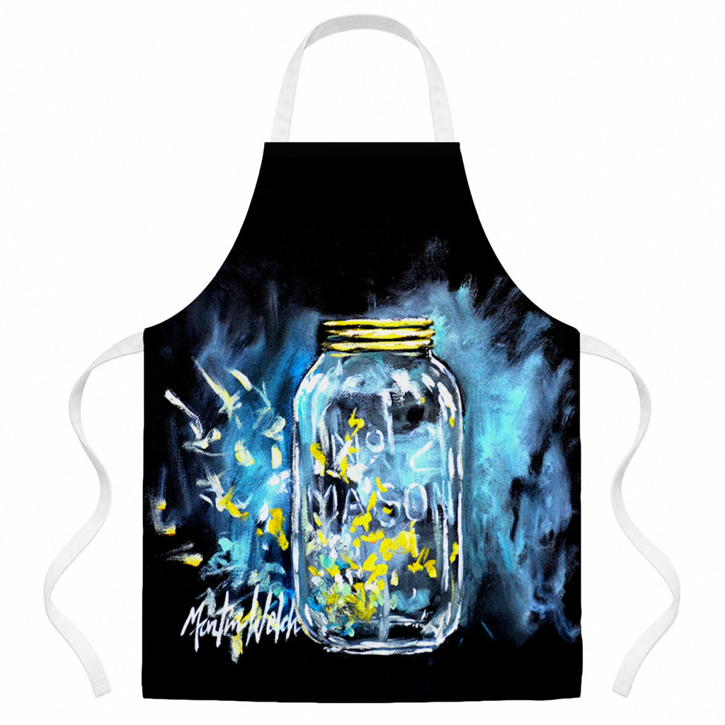 Lightning Bugs Apron Cooking Kitchen Server Baking Crafts Gardening for Adult Women Men, Unisex, Large, Multicolor