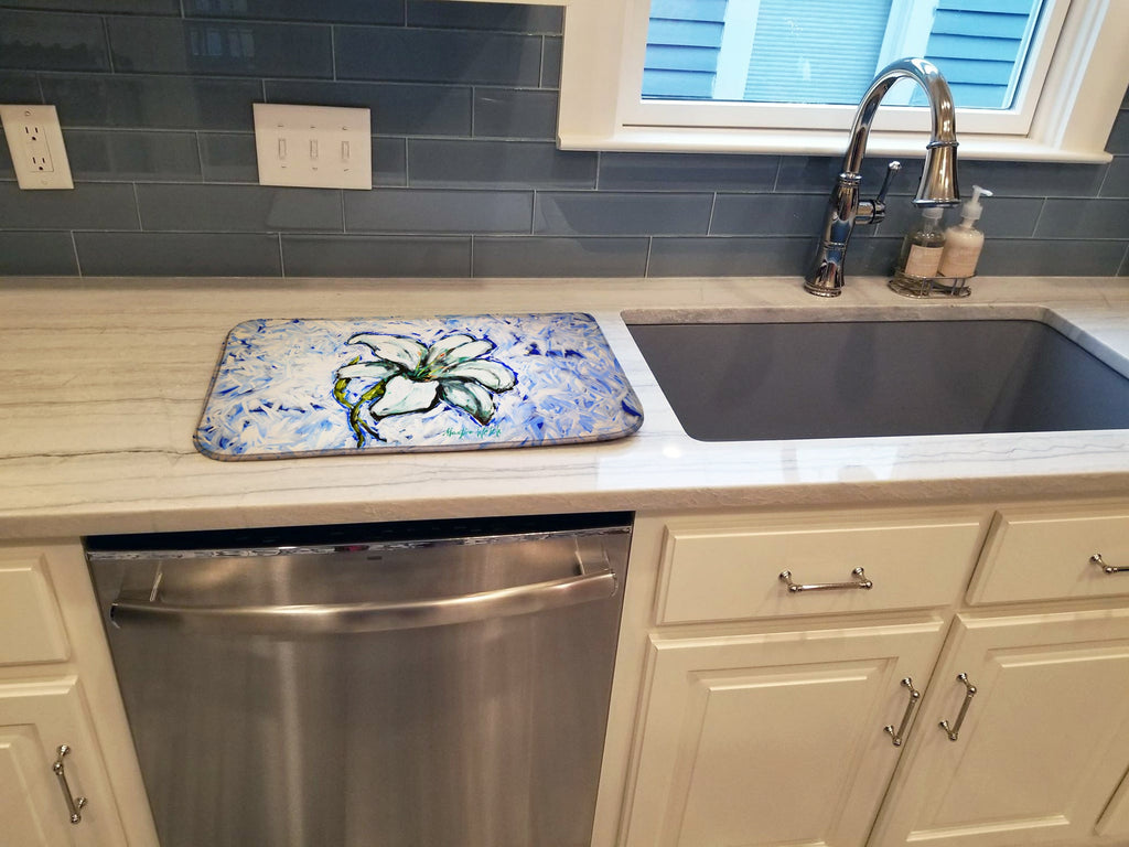 Lily Dish Drying Mat Absorbent Dish Drying Mat Pad for Kitchen Counter Dish Drainer Mat for Countertop, 14 x 21", Multicolor