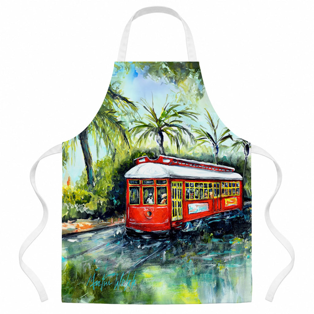 Little Red Street Car Apron Cooking Kitchen Server Baking Crafts Gardening for Adult Women Men, Unisex, Large, Multicolor