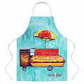 Hot Dog Cart Apron Cooking Kitchen Server Baking Crafts Gardening for Adult Women Men, Unisex, Large, Multicolor