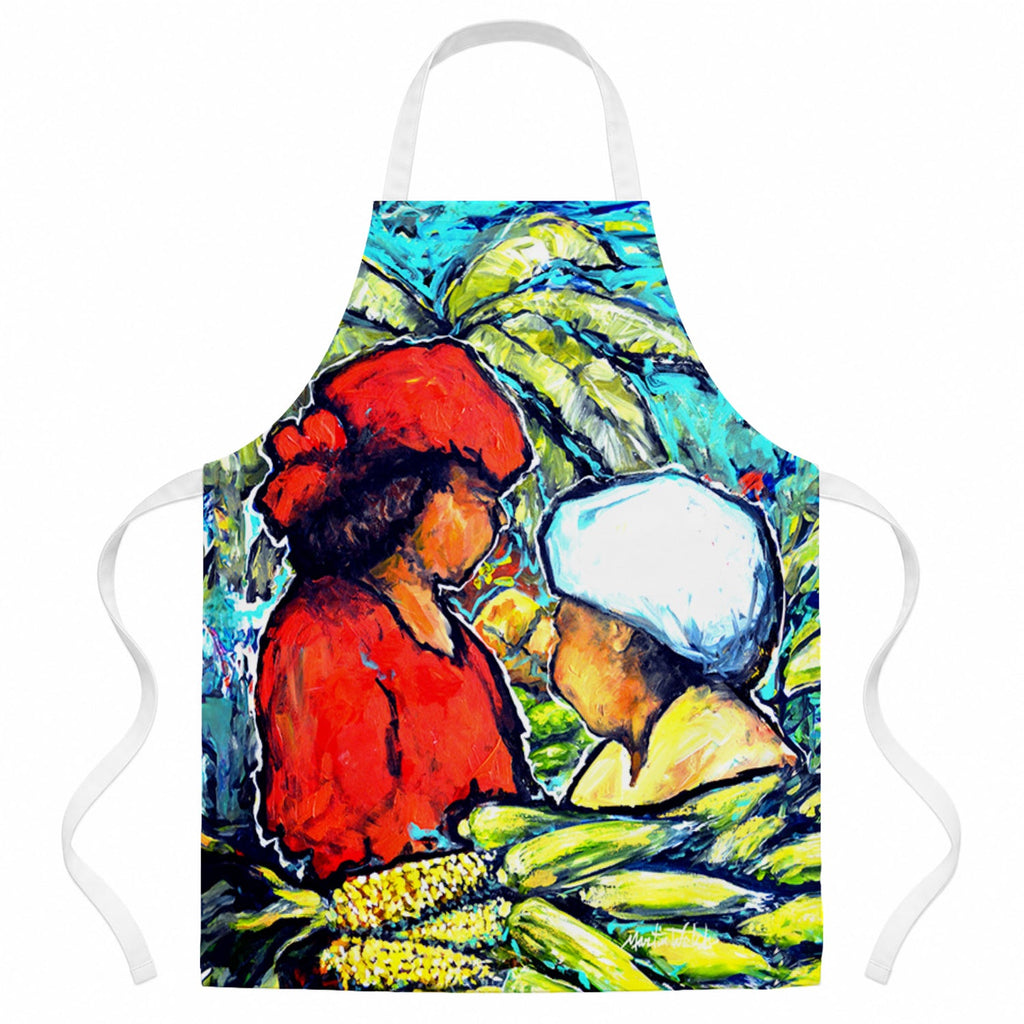 Market Day Apron Cooking Kitchen Server Baking Crafts Gardening for Adult Women Men, Unisex, Large, Multicolor