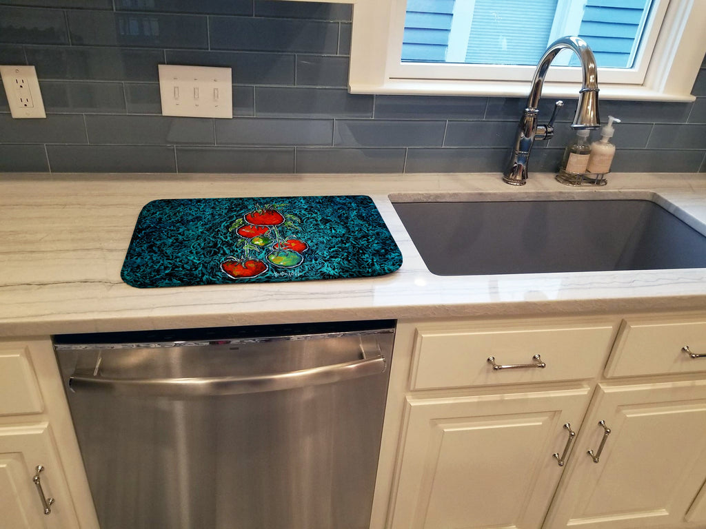 Maters Tomatoes Dish Drying Mat Absorbent Dish Drying Mat Pad for Kitchen Counter Dish Drainer Mat for Countertop, 14 x 21", Multicolor