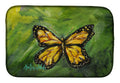 Monarch Glover Fly Butterfly Dish Drying Mat Absorbent Dish Drying Mat Pad for Kitchen Counter Dish Drainer Mat for Countertop, 14 x 21", Multicolor