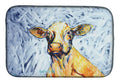 Moo Cow Dish Drying Mat Absorbent Dish Drying Mat Pad for Kitchen Counter Dish Drainer Mat for Countertop, 14 x 21", Multicolor