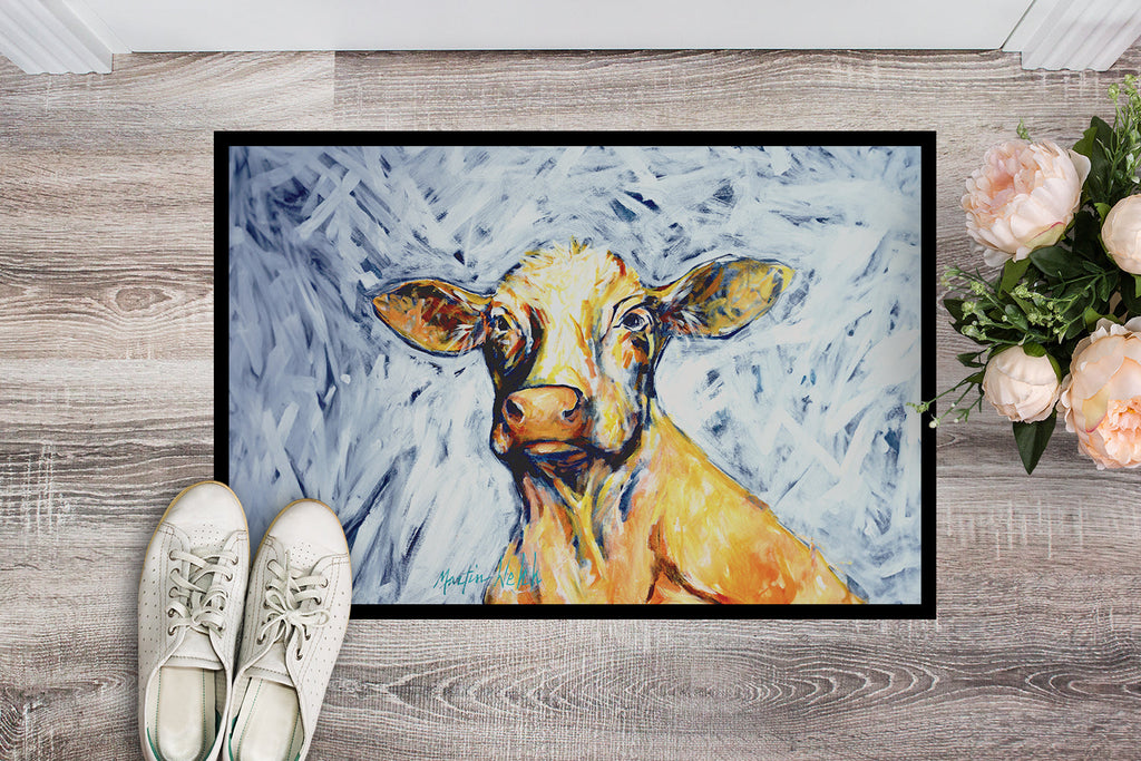 Moo Cow Doormat Indoor Outdoor 24H X 36W Front Door Mat Rugs for Entryway, Non Slip Washable Low Pile,