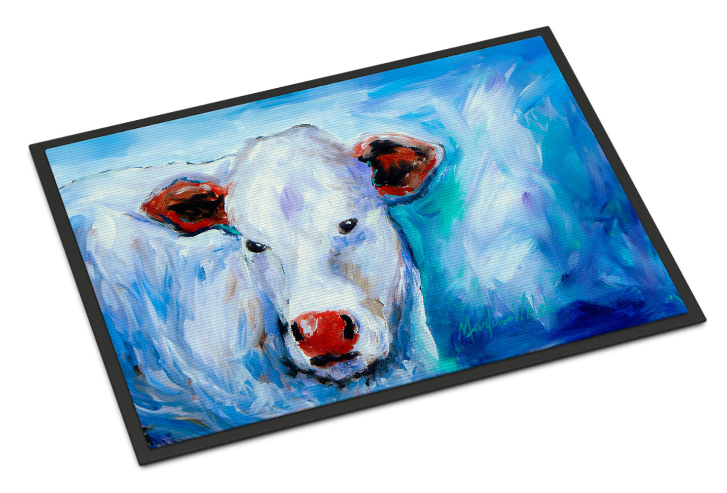 Move Over Cow Doormat Indoor Outdoor 24H X 36W Front Door Mat Rugs for Entryway, Non Slip Washable Low Pile,