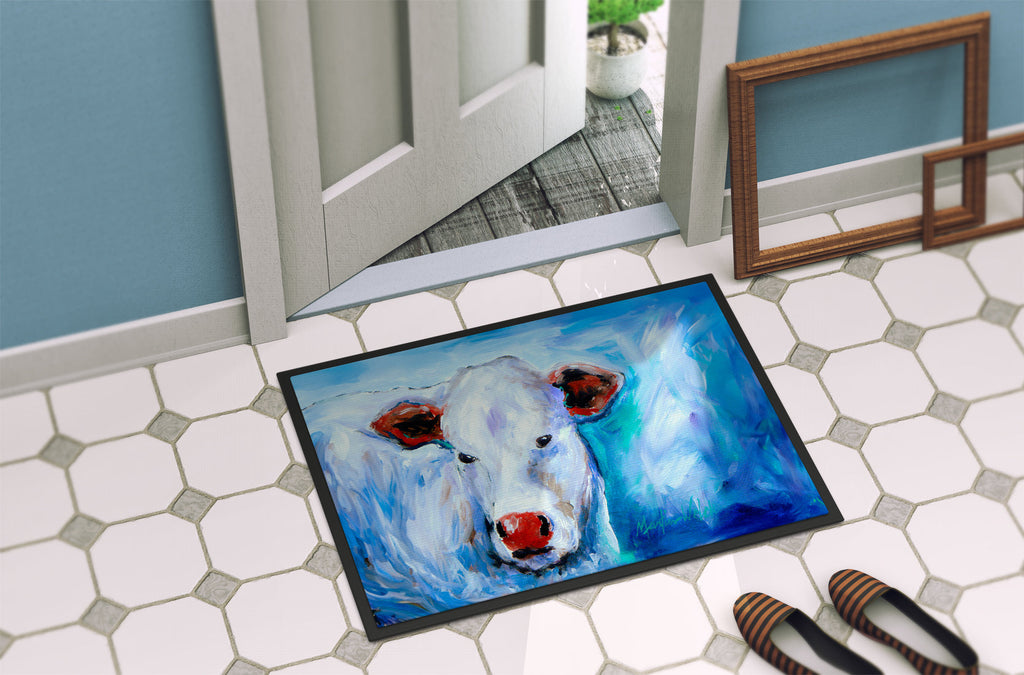 Move Over Cow Doormat Indoor Outdoor 18H X 27W Front Door Mat Rugs for Entryway, Non Slip Washable