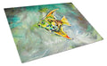Nancys Other Fish Cutting Board Tempered Glass Kitchen Cutting Surface, Heat Resistant Chopping, Non-Slip Feet, Food Prep & Serving