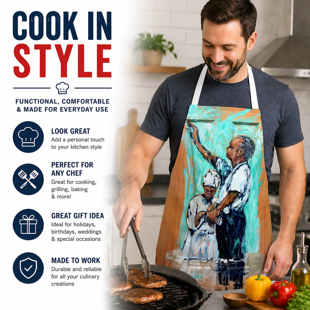 Nostalgic Just As I Am Apron Cooking Kitchen Server Baking Crafts Gardening for Adult Women Men, Unisex, Large, Multicolor