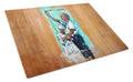 Nostalgic Just As I Am Cutting Board Tempered Glass Kitchen Cutting Surface, Heat Resistant Chopping, Non-Slip Feet, Food Prep & Serving