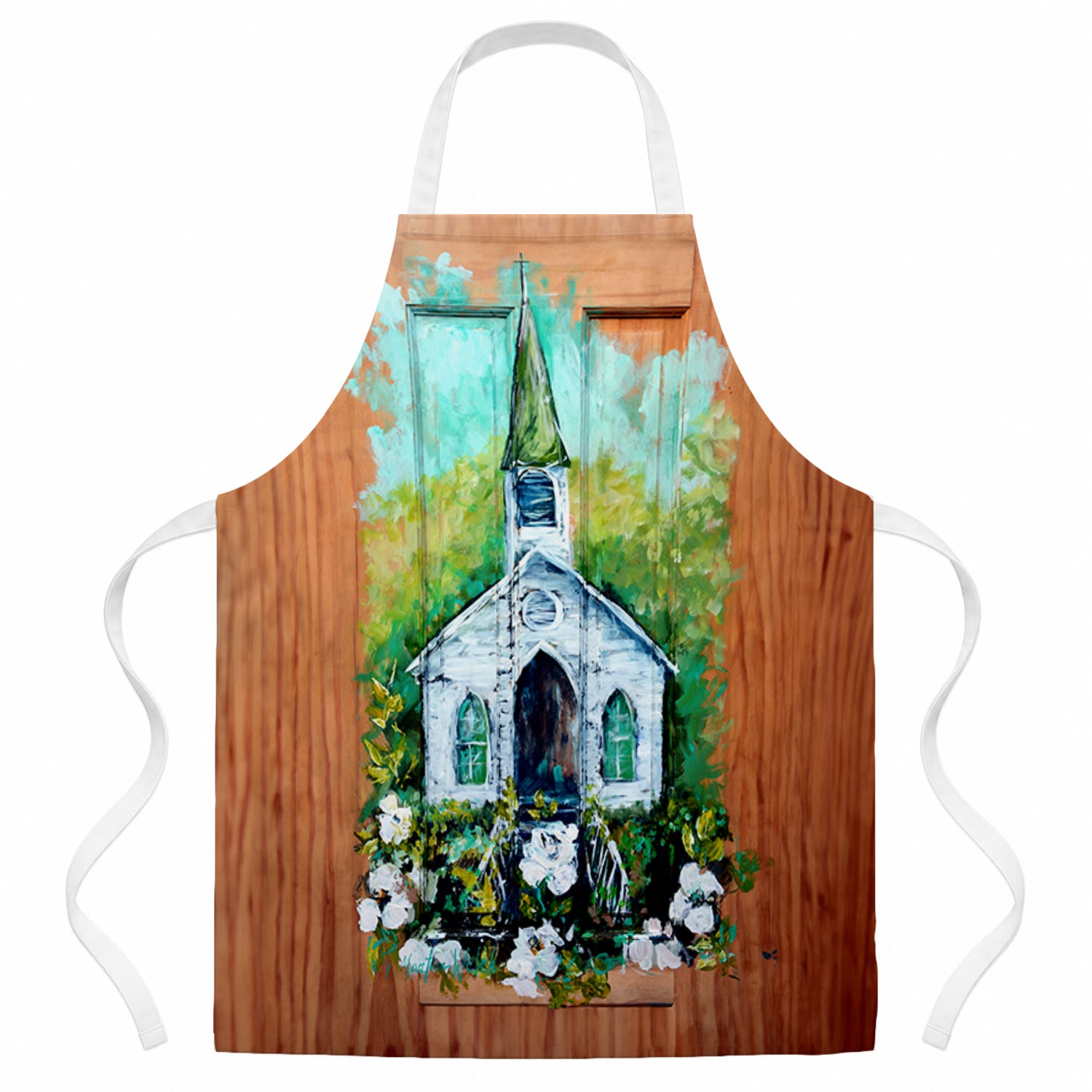 Nostalgic Zion AME  Apron Cooking Kitchen Server Baking Crafts Gardening for Adult Women Men, Unisex, Large, Multicolor
