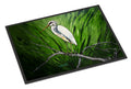 Heron On A Limb Doormat Indoor Outdoor 24H X 36W Front Door Mat Rugs for Entryway, Non Slip Washable Low Pile,