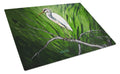 Heron On A Limb Cutting Board Tempered Glass Kitchen Cutting Surface, Heat Resistant Chopping, Non-Slip Feet, Food Prep & Serving
