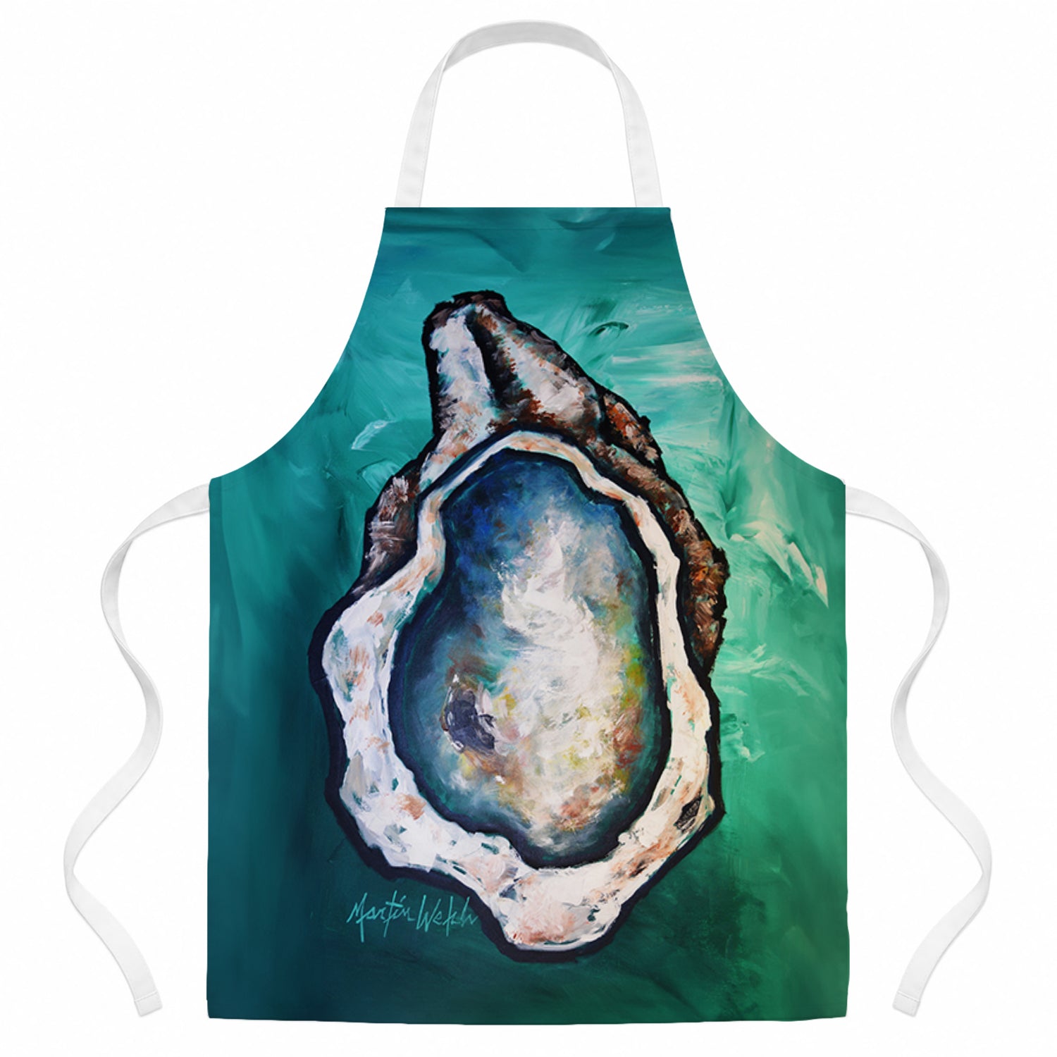 One Shell Oyster Apron Cooking Kitchen Server Baking Crafts Gardening for Adult Women Men, Unisex, Large, Multicolor