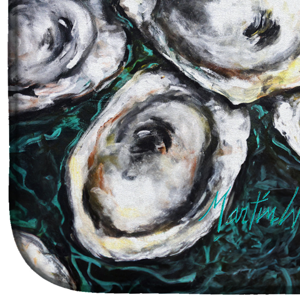 Oyster Lily Dish Drying Mat Absorbent Dish Drying Mat Pad for Kitchen Counter Dish Drainer Mat for Countertop, 14 x 21", Multicolor